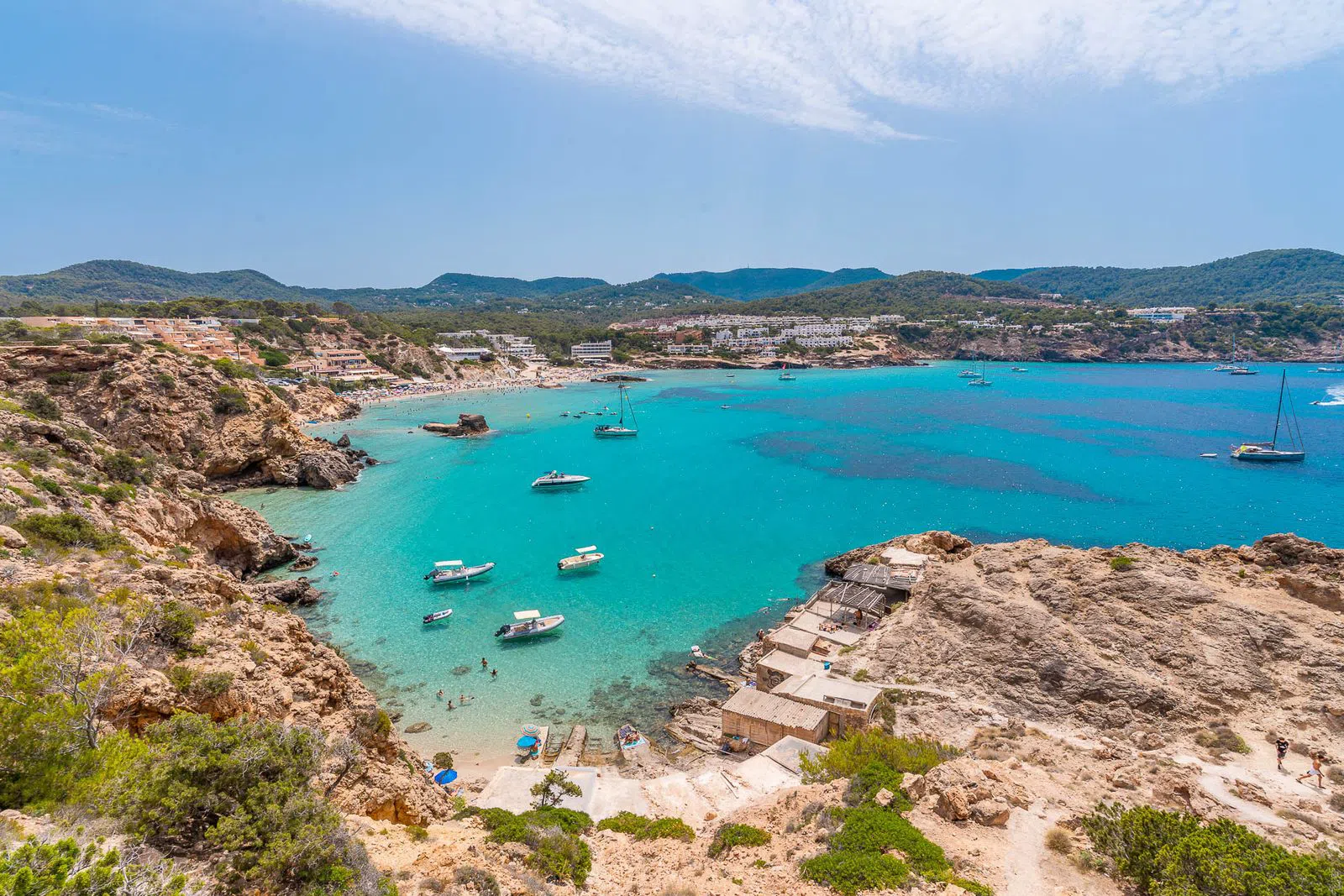 Es Pujolets fishermen's boathouses, Ibiza