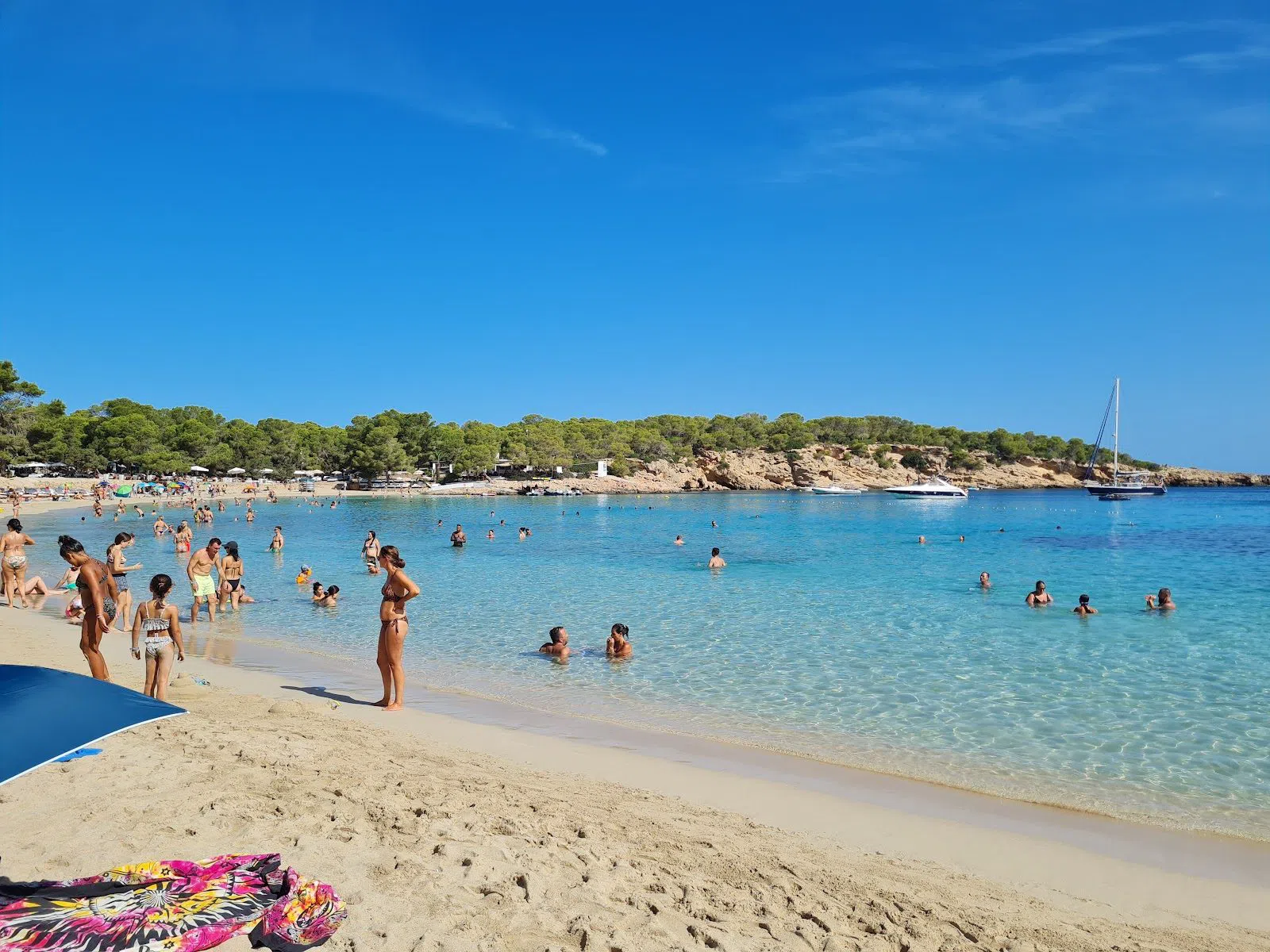 Paddleboarding Cala Bassa in Ibiza's Flat October Water